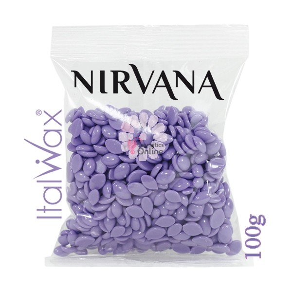 Ceara traditionala elastica parfumata tip granule Nirvana Italwax cu lavanda 100 g